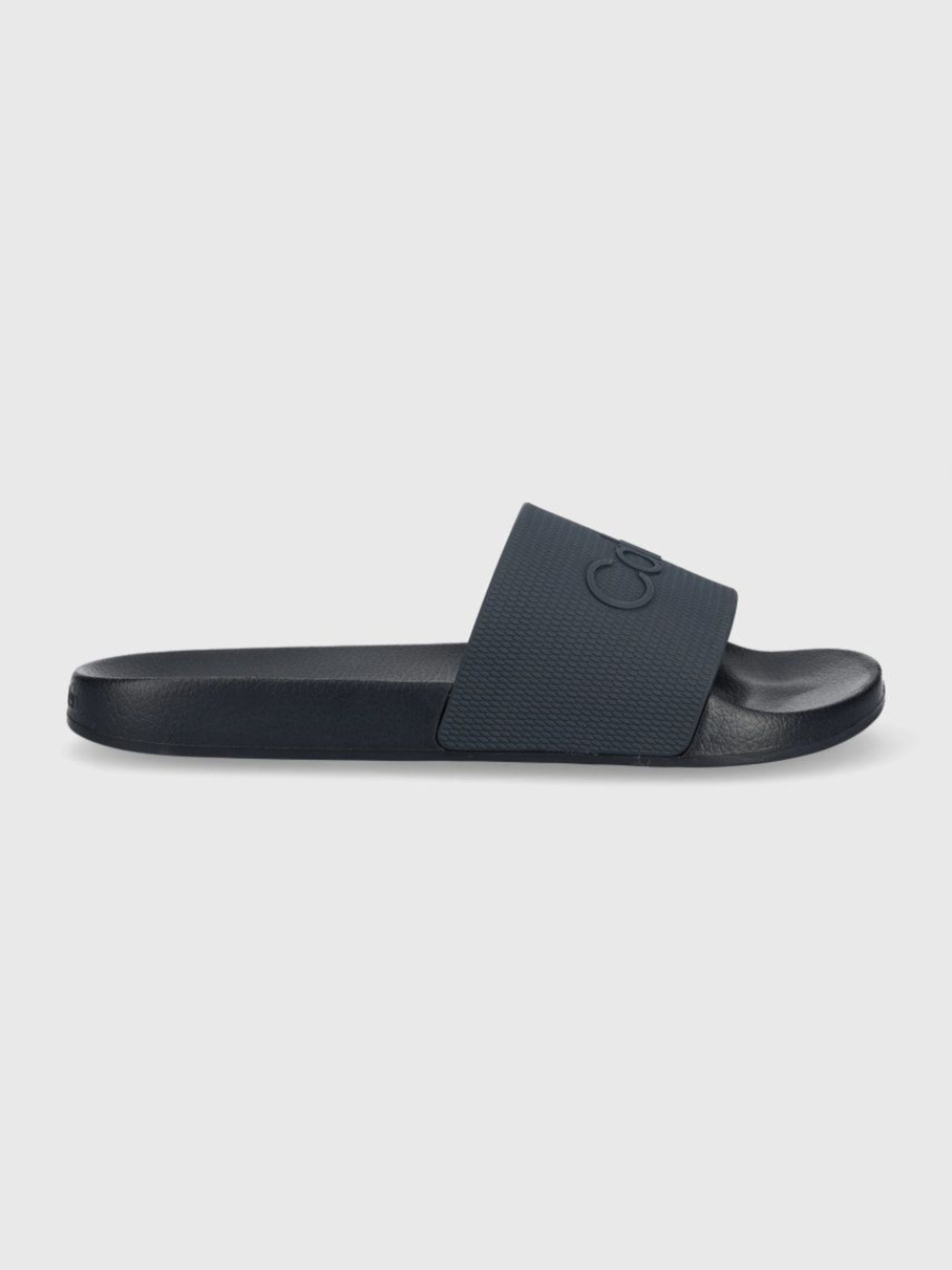 Calvin Klein pánské modré pantofle POOL SLIDE RUBBER - 45 (DW4)