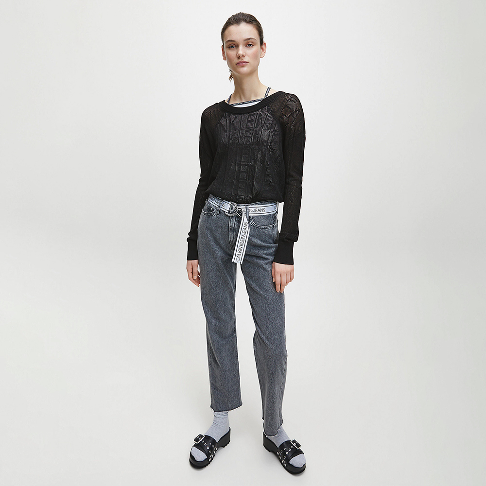 Calvin Klein dámský černý svetr - L (BAE)