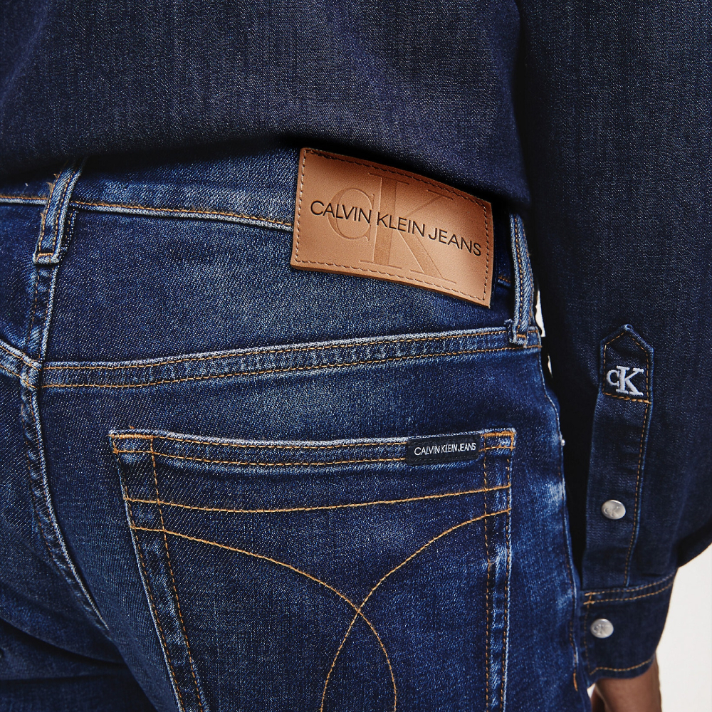 Calvin Klein pánské tmavě modré džíny - 29/32 (1BJ)