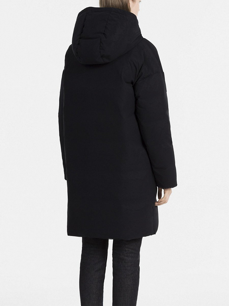 Calvin Klein dámský černý péřový kabát - XS (099)