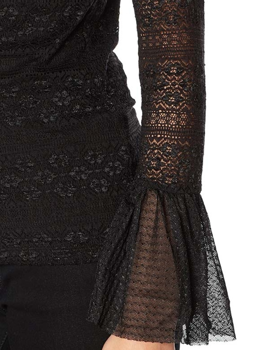 Guess dámský černý krajkový top - XS (A996)