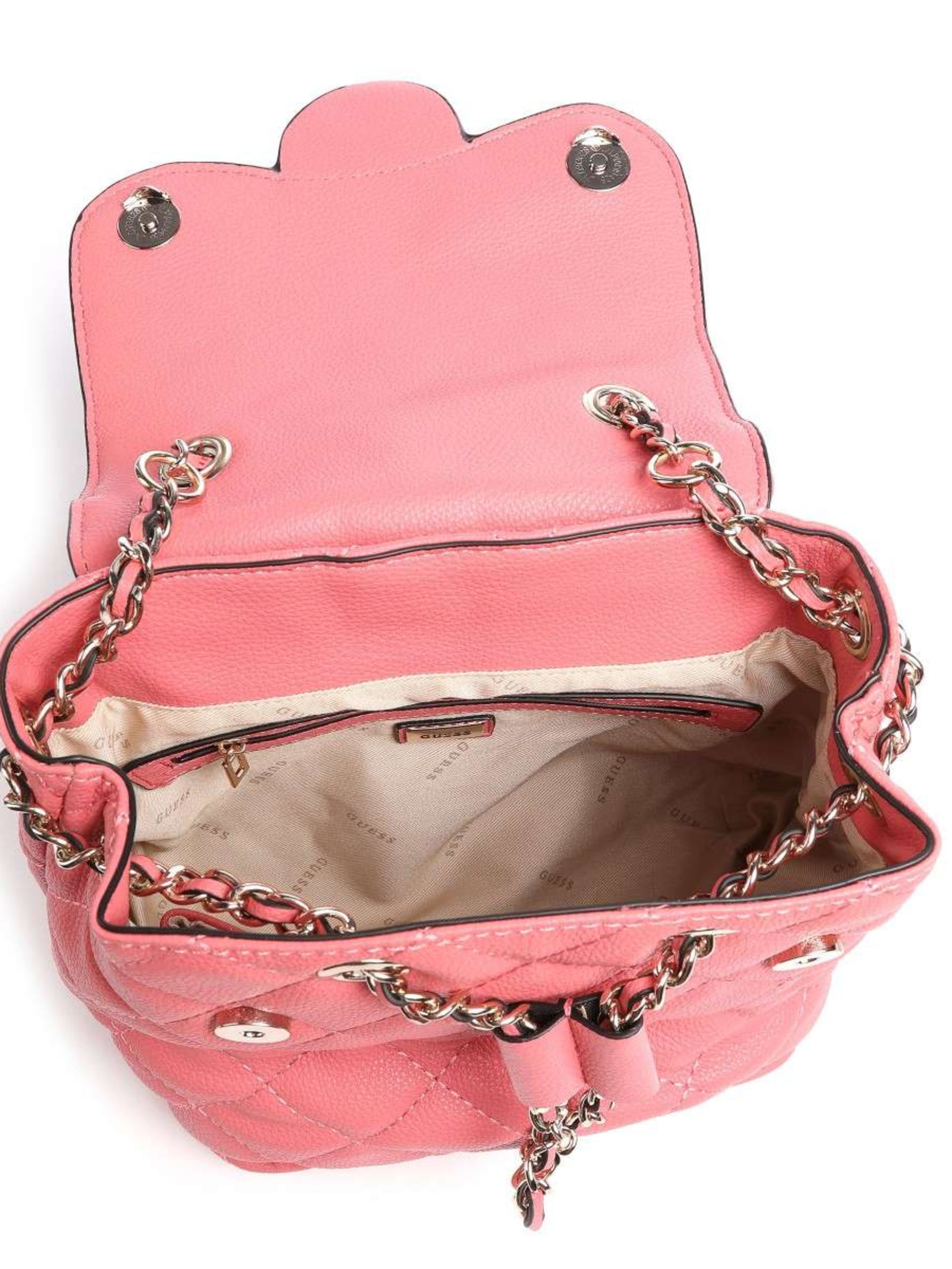 Guess dámský růžový batoh  - T/U (APR)