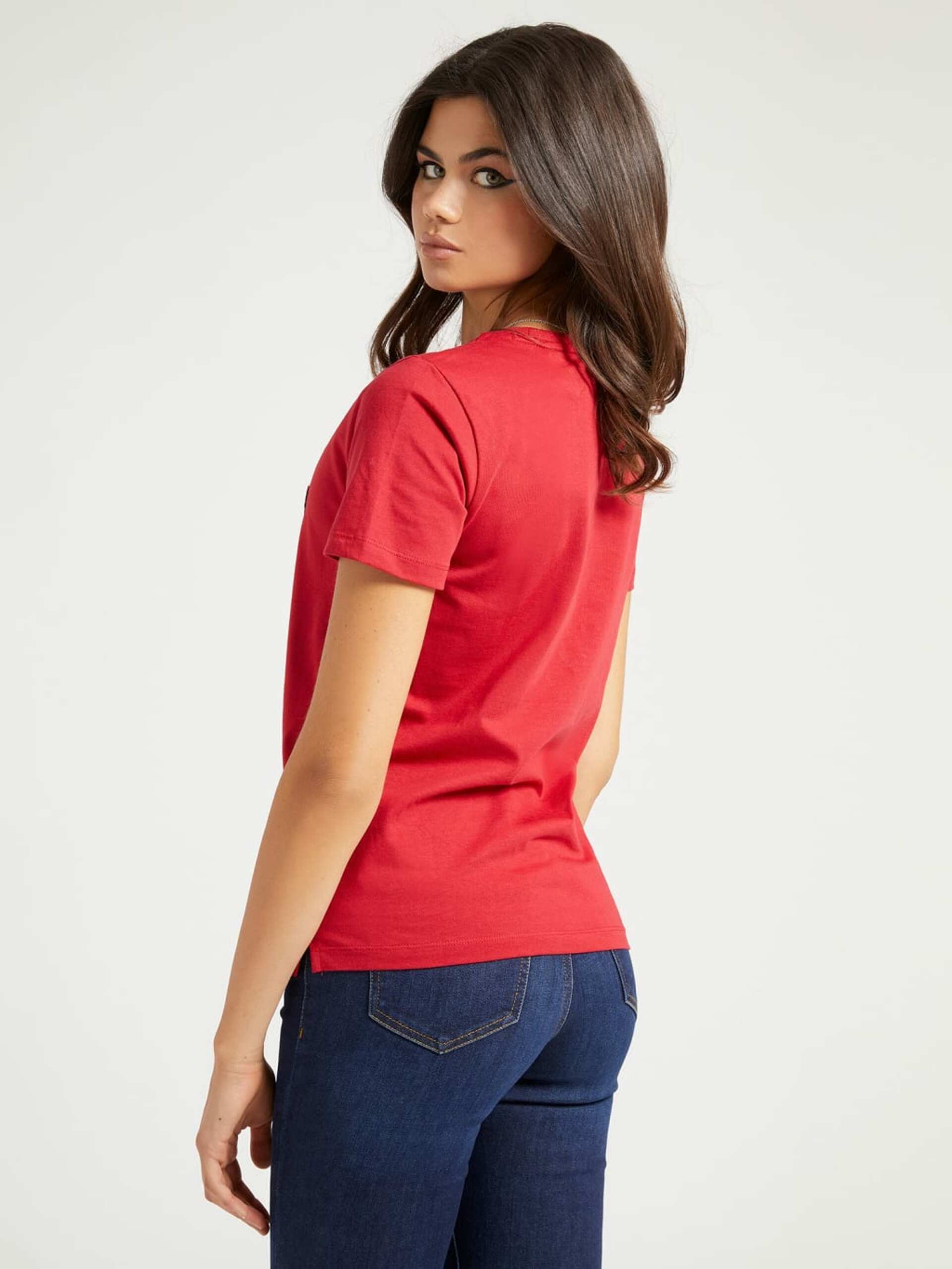 Guess dámské červené tričko - XS (G5Q9)