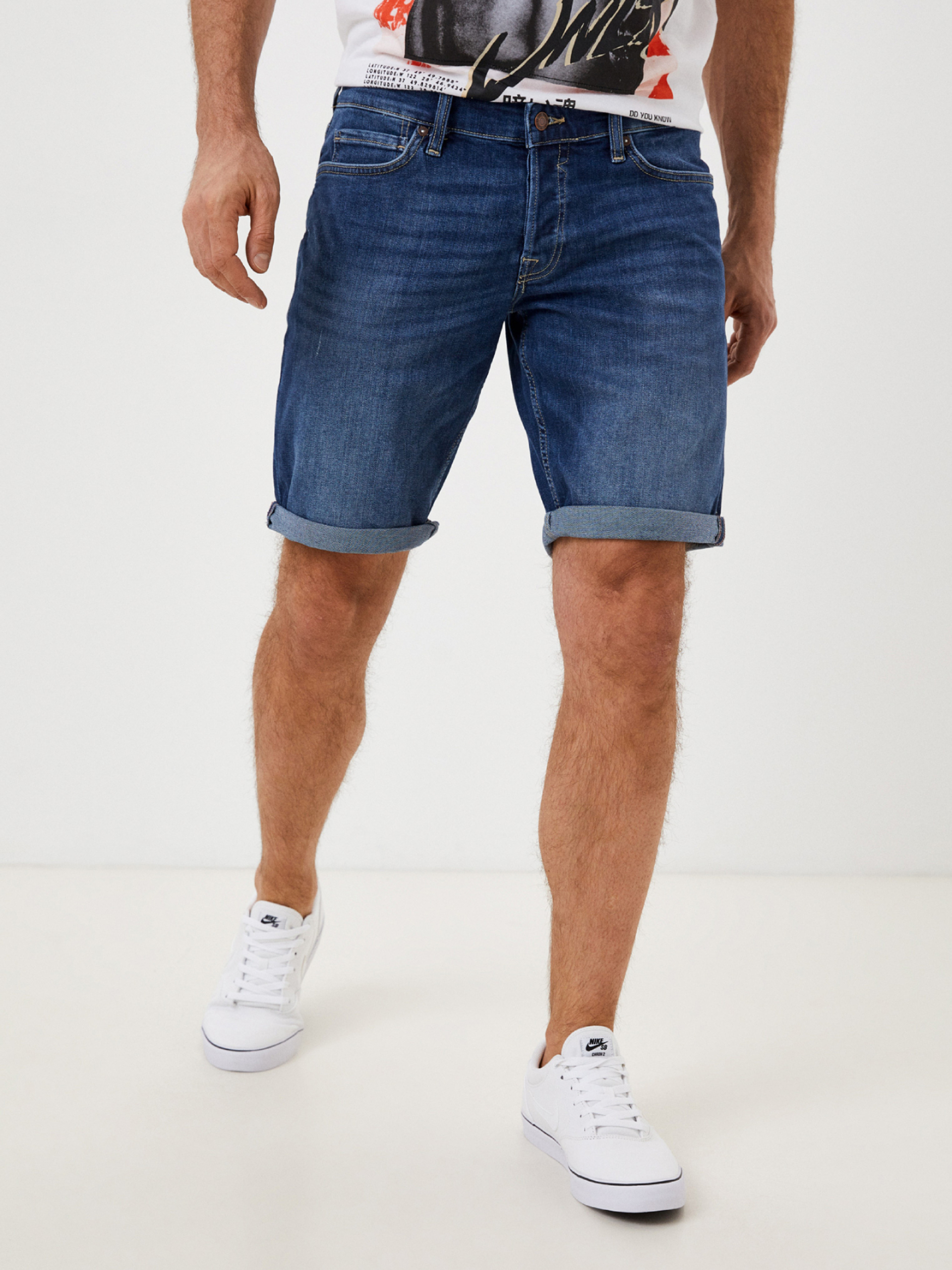 Guess pánské modré džínové šortky - 29 (1CRM)