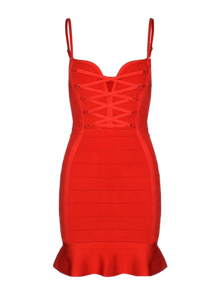 Guess dámské červené šaty - S (G501)