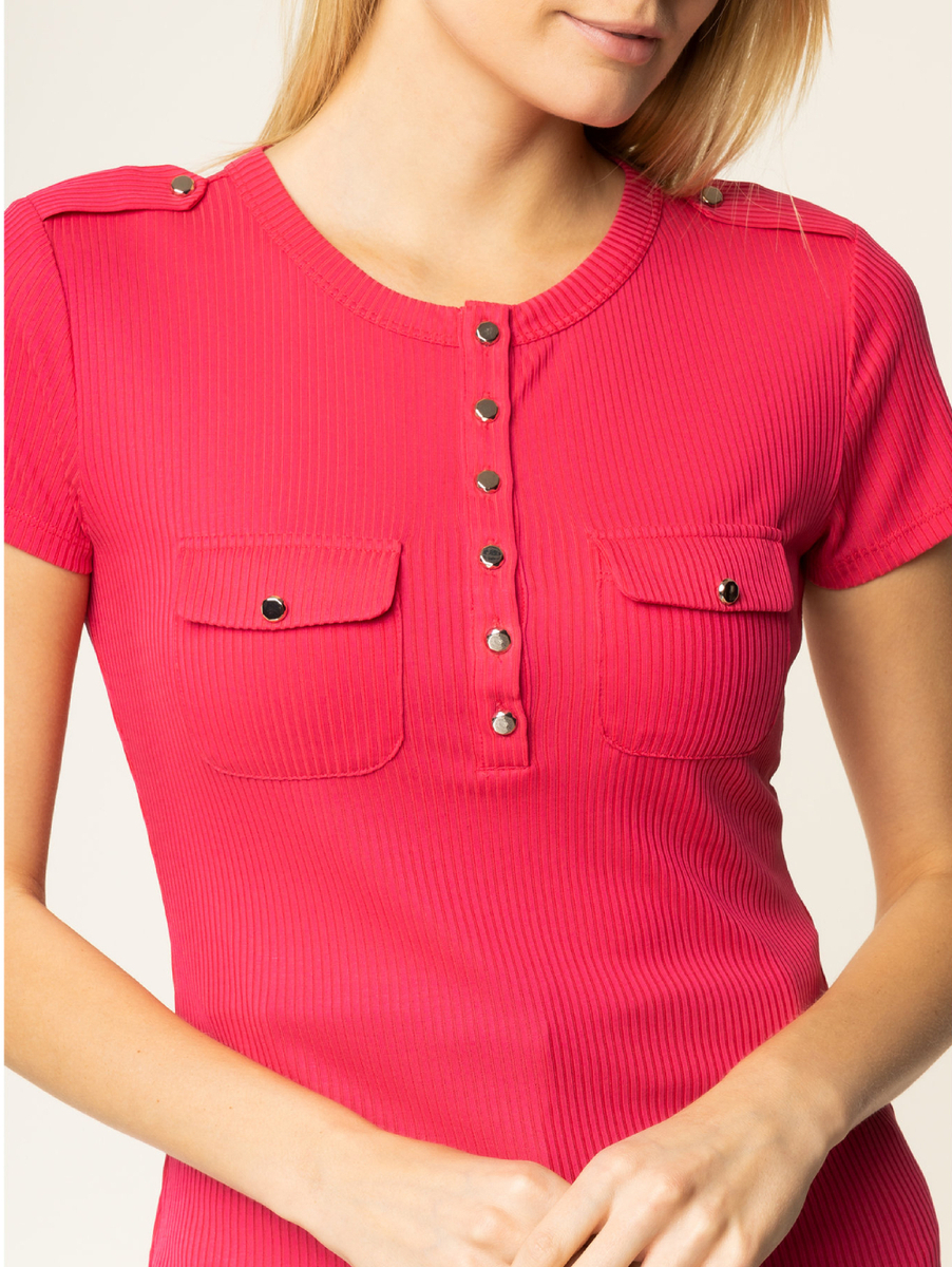 Guess dámské růžové tričko - M (G6X7)