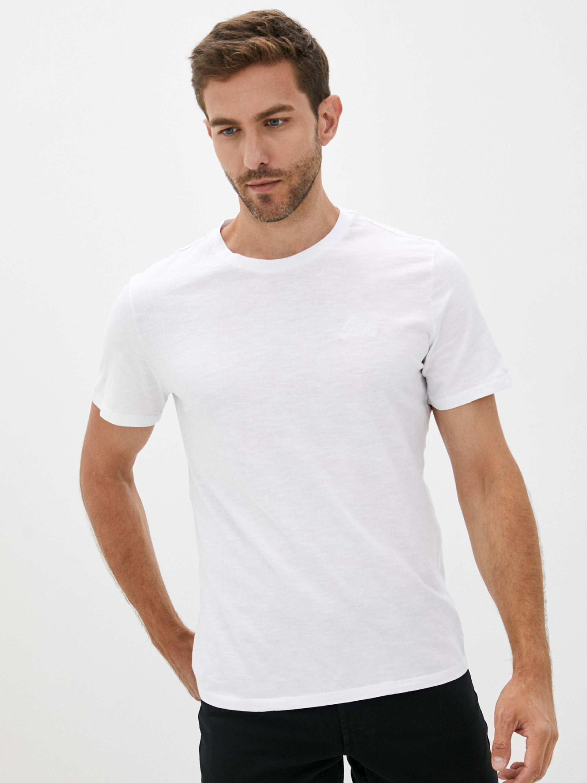 Guess pánské bílé tričko - S (G011)