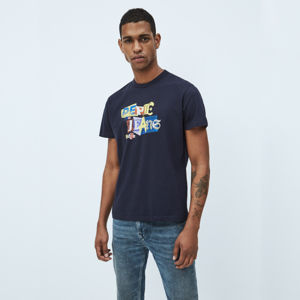 Pepe Jeans pánské tmavě modré triko - M (597)