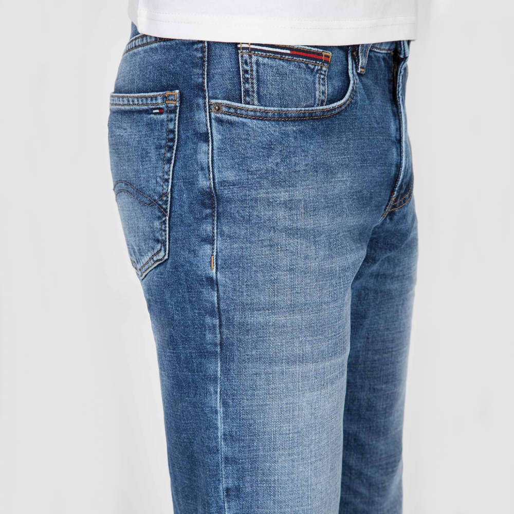 Tommy Jeans pánské modré džíny Ryan  - 33/36 (911)