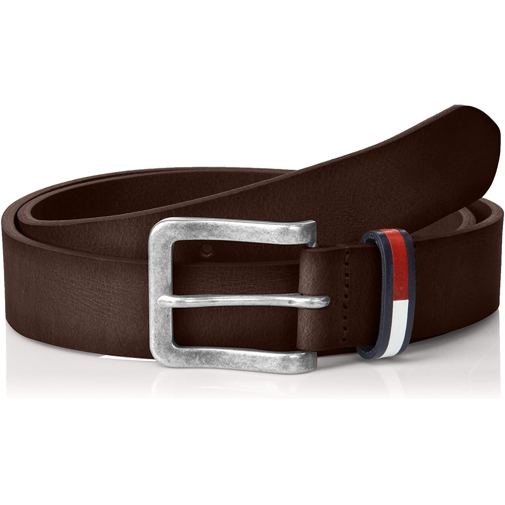 Tommy Jeans pánský hnědý pásek - 95 (254)