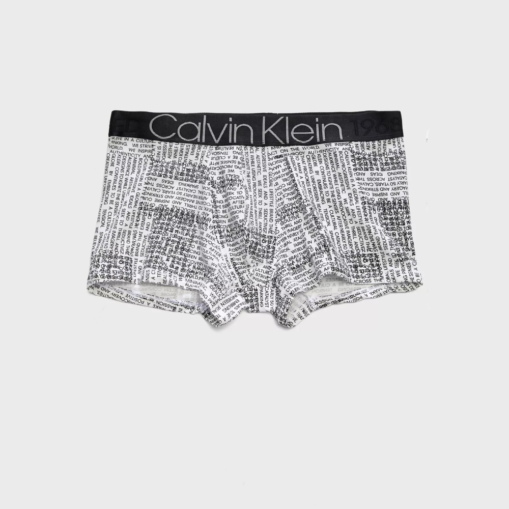 Calvin Klein pánské bílé boxerky - M (8JX)