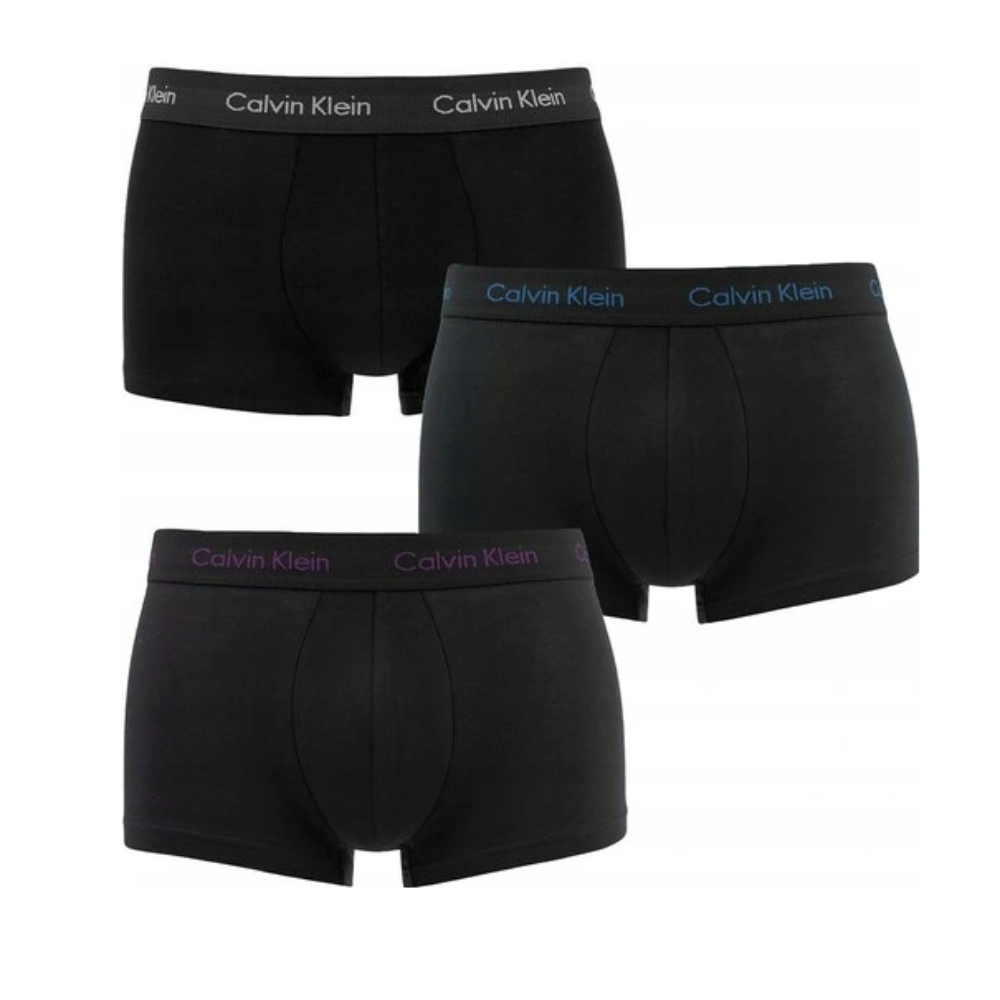Calvin Klein pánské černé boxerky 3pack - S (JKV)