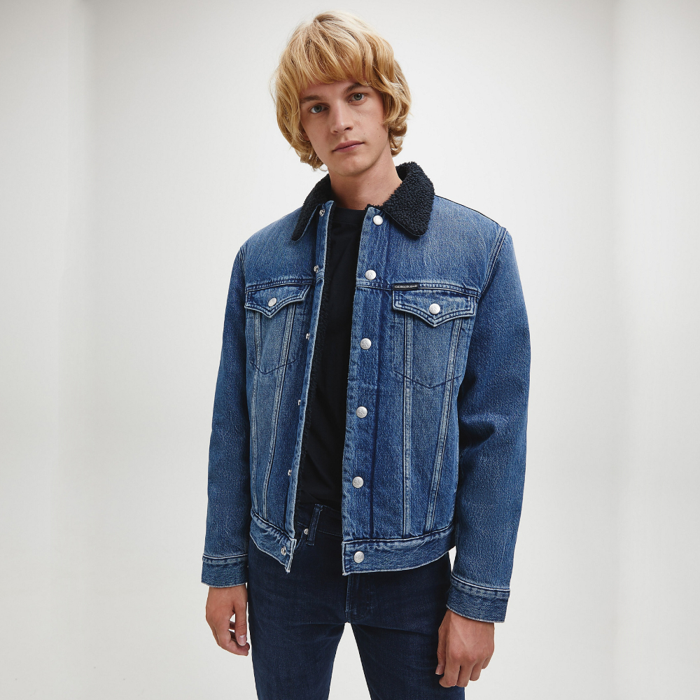 Levně Calvin Klein pánská džínová bunda - S (1BJ)