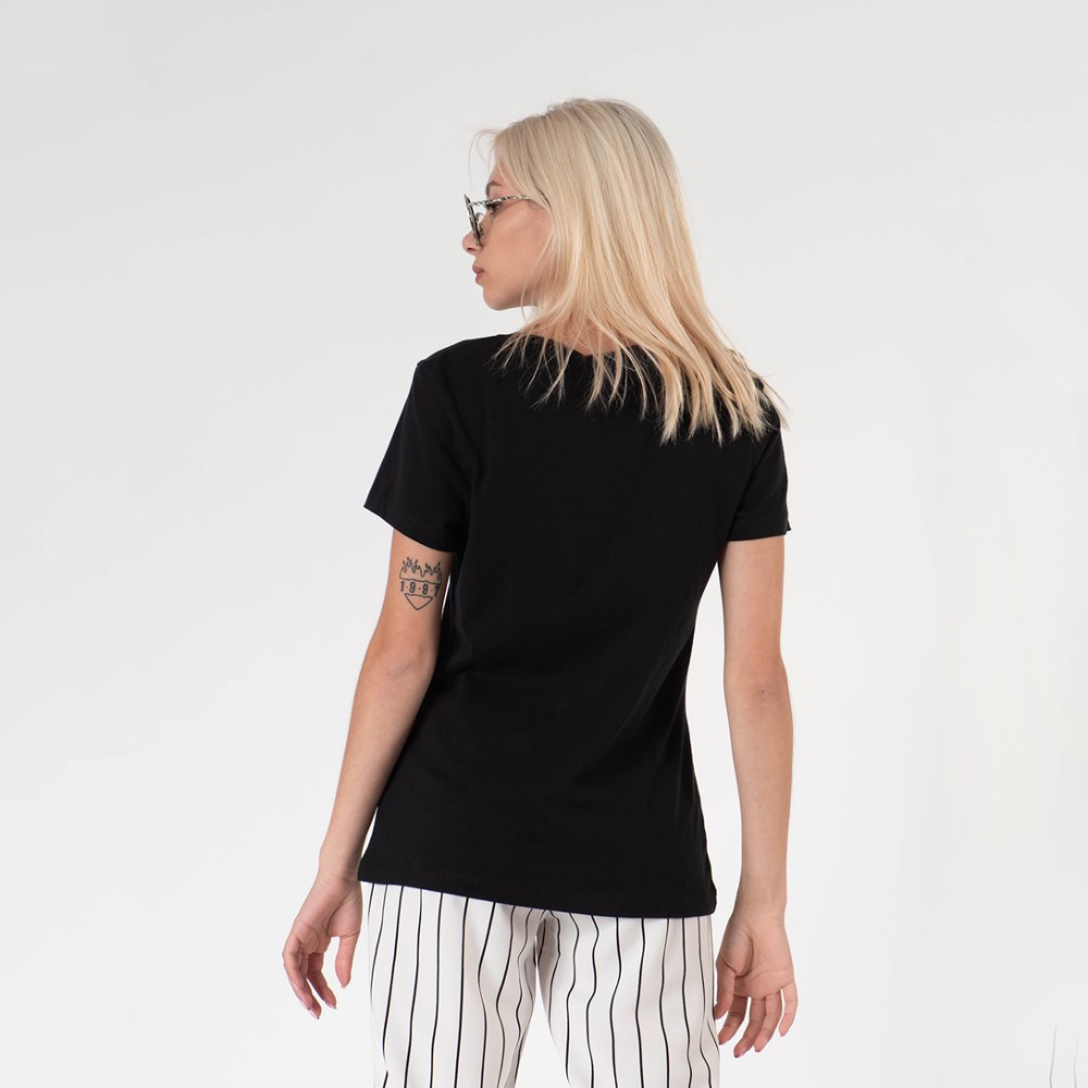 Calvin Klein dámské černé tričko Logo - S (099)