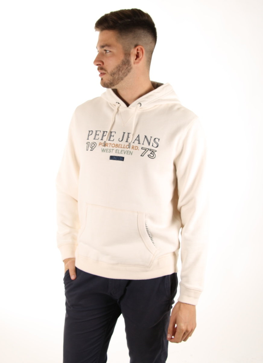 Pepe Jeans pánská smetanová mikina Vito