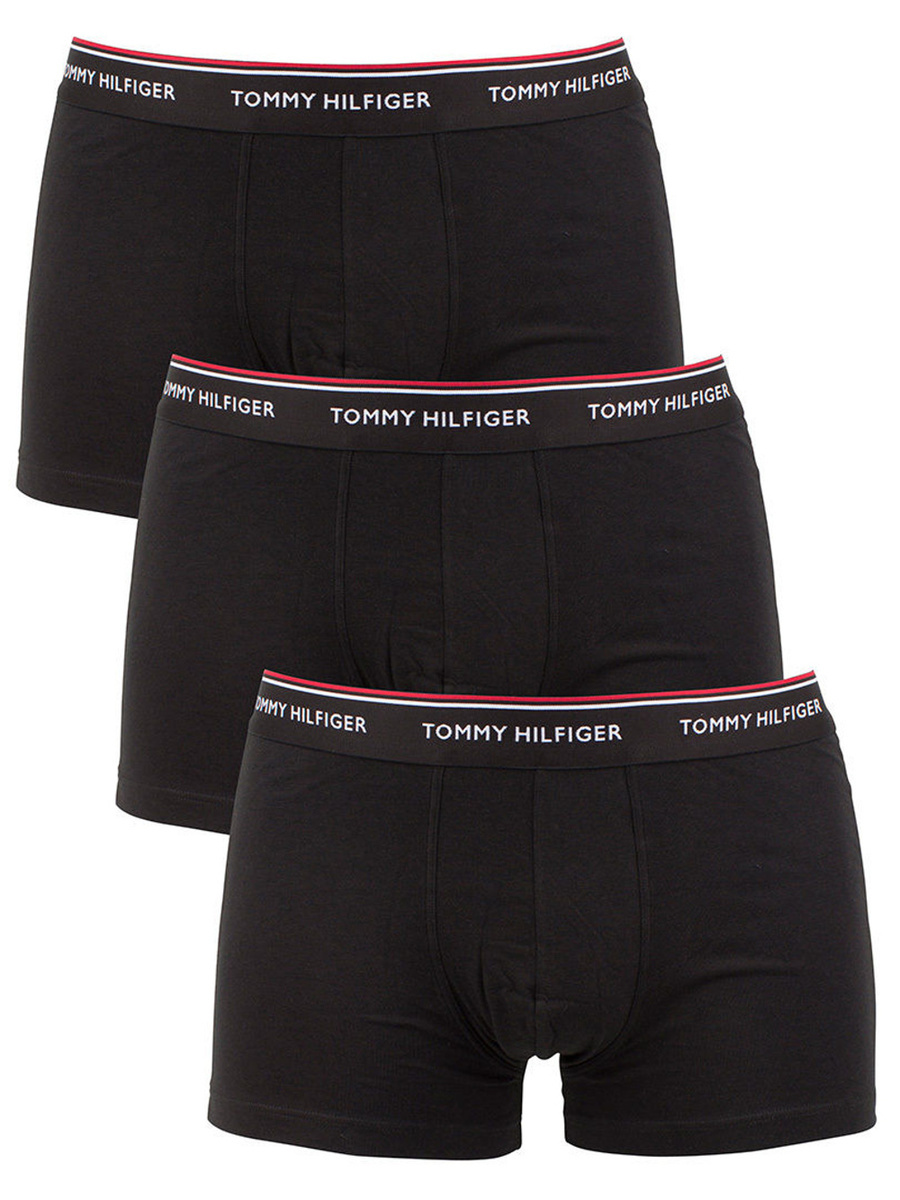 Tommy Hilfiger sada pánských černých boxerek - L (990BLAC)