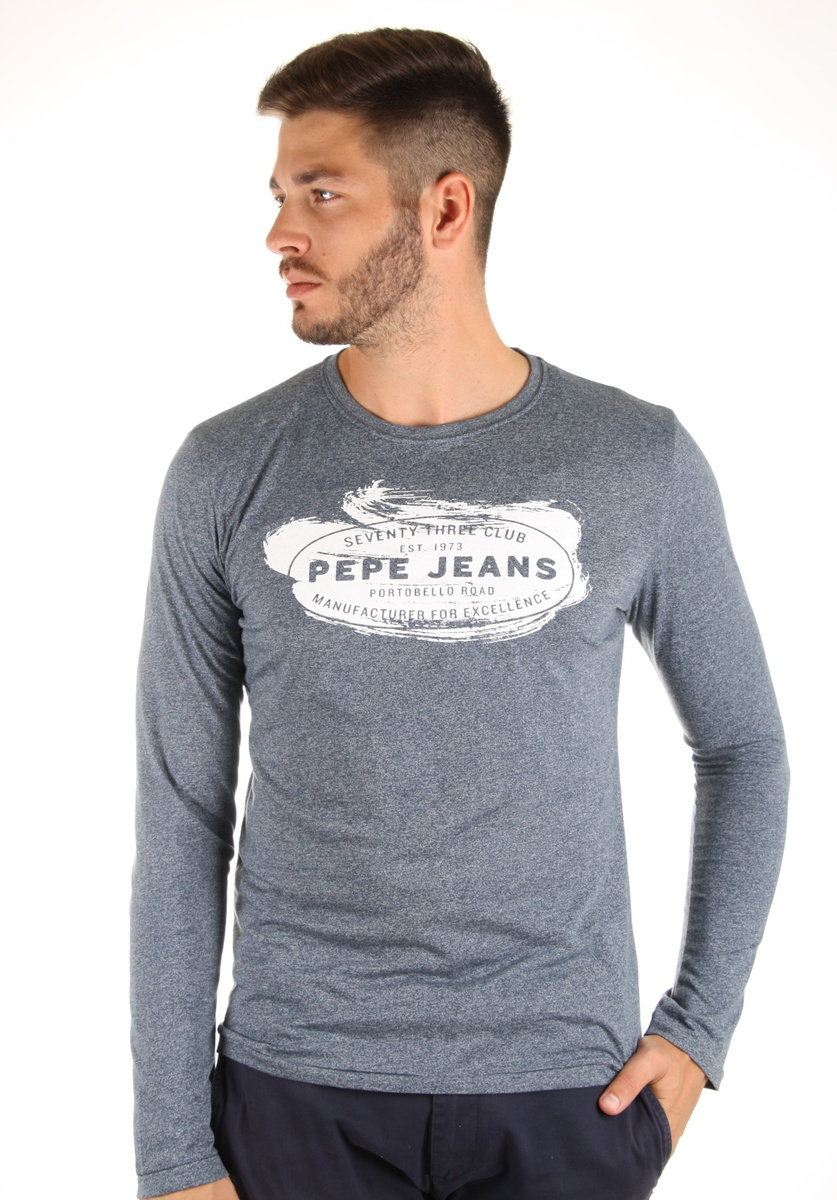 Pepe Jeans pánské modré melírované tričko Bram - XXL (591)