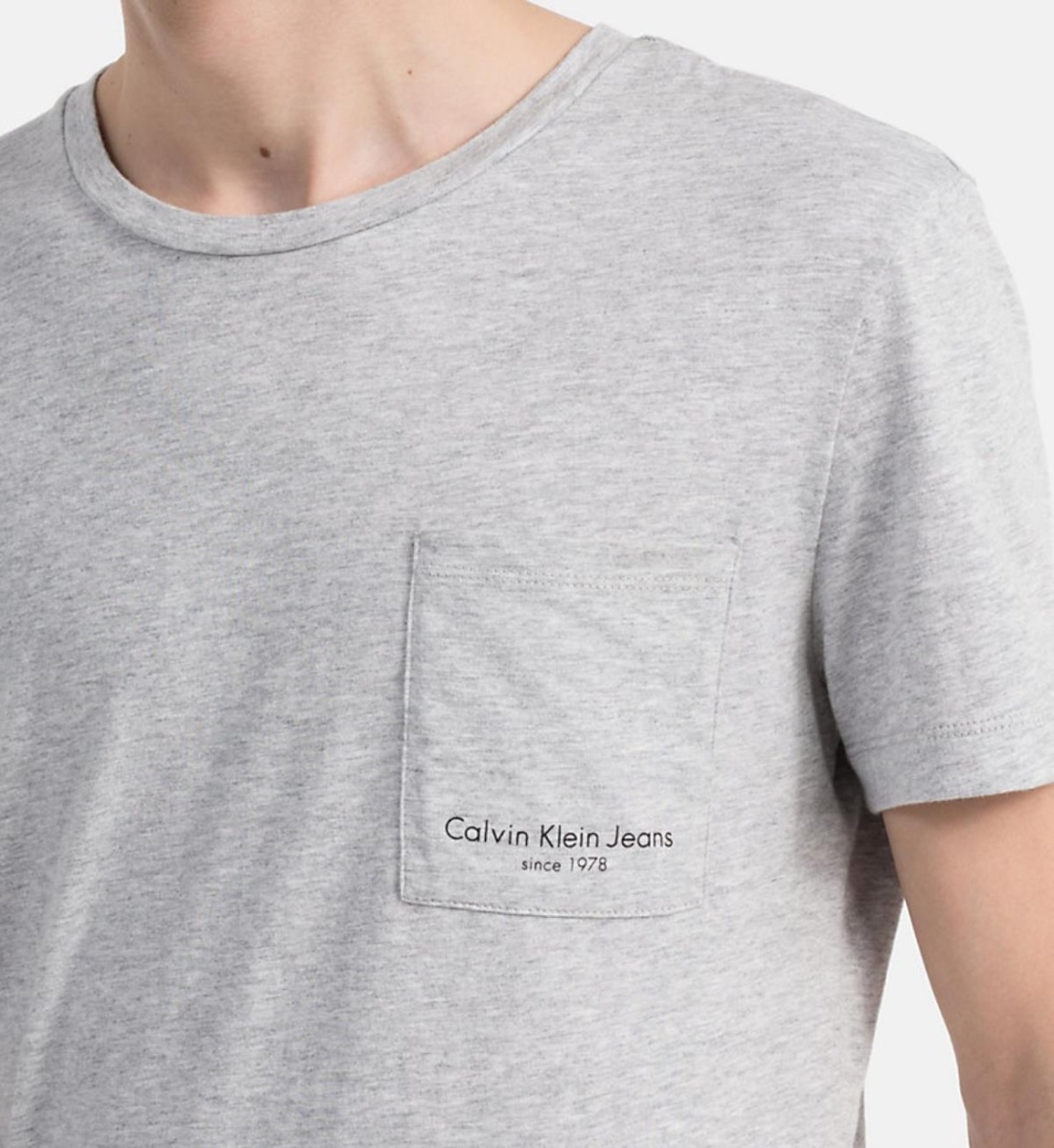Calvin Klein pánské šedé tričko Talb - XXL (038)