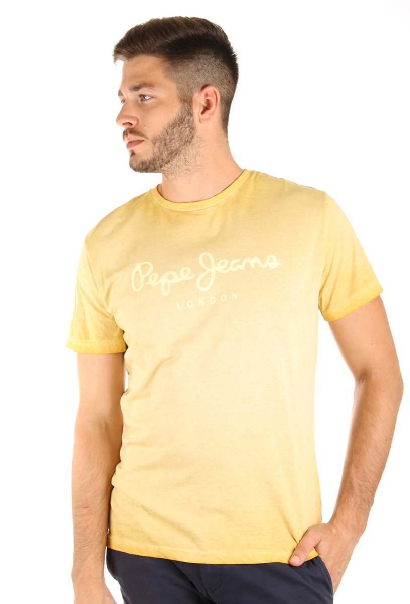 Pepe Jeans pánské žluté tričko West - XL (078)