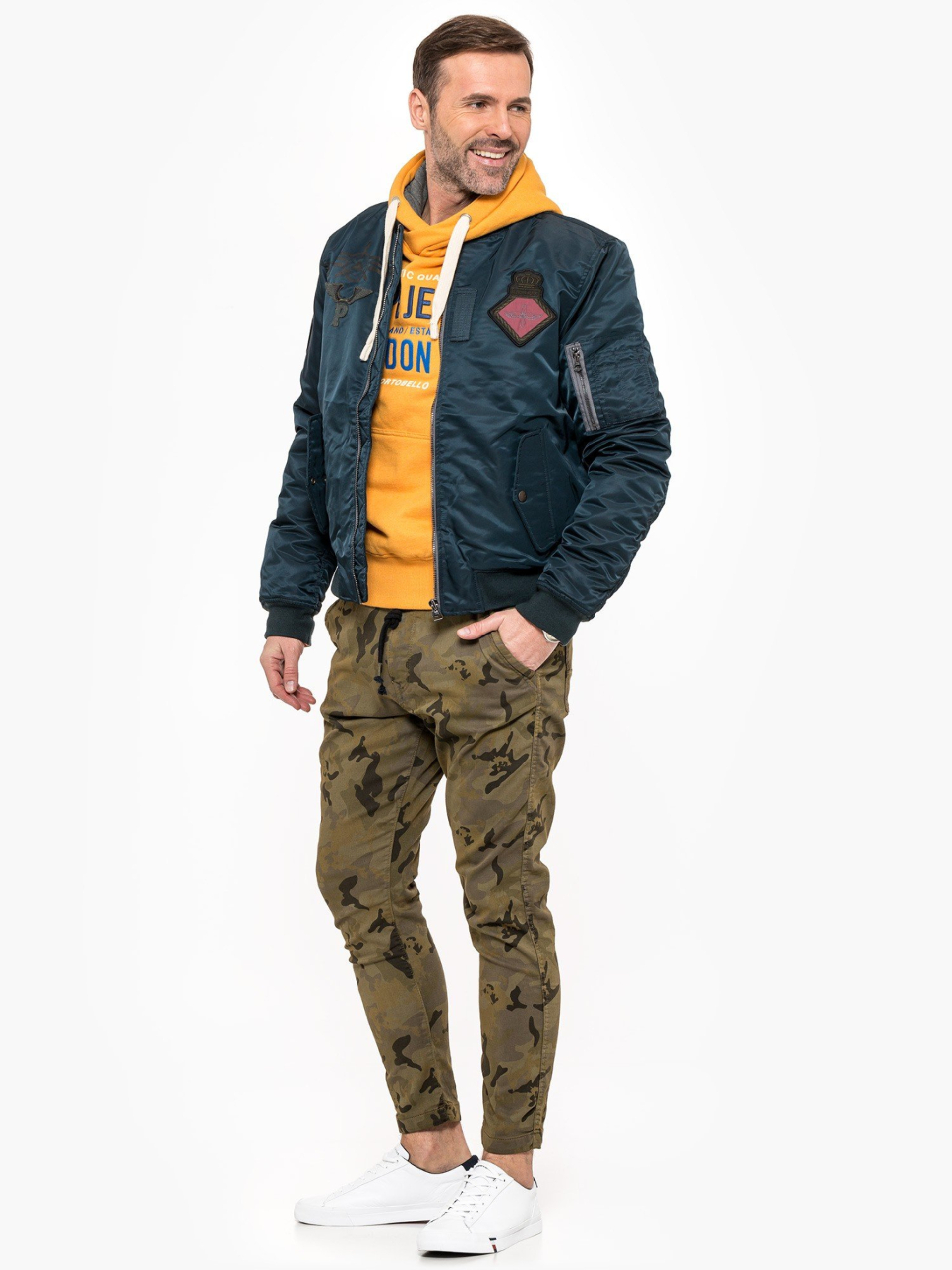 Pepe Jeans pánské army kalhoty Johnson Knit