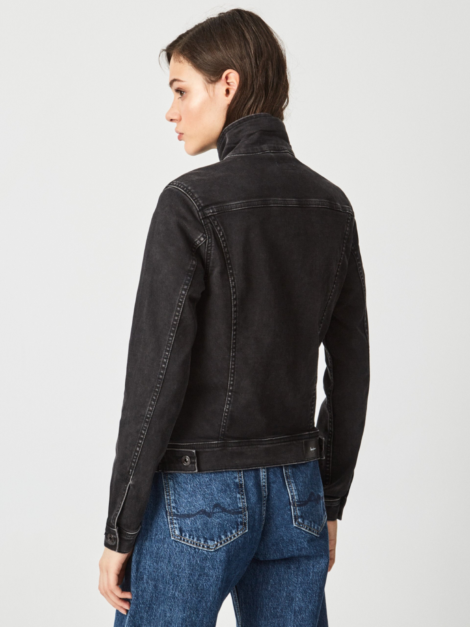 Pepe Jeans dámská černá džínová bunda - XS (000)