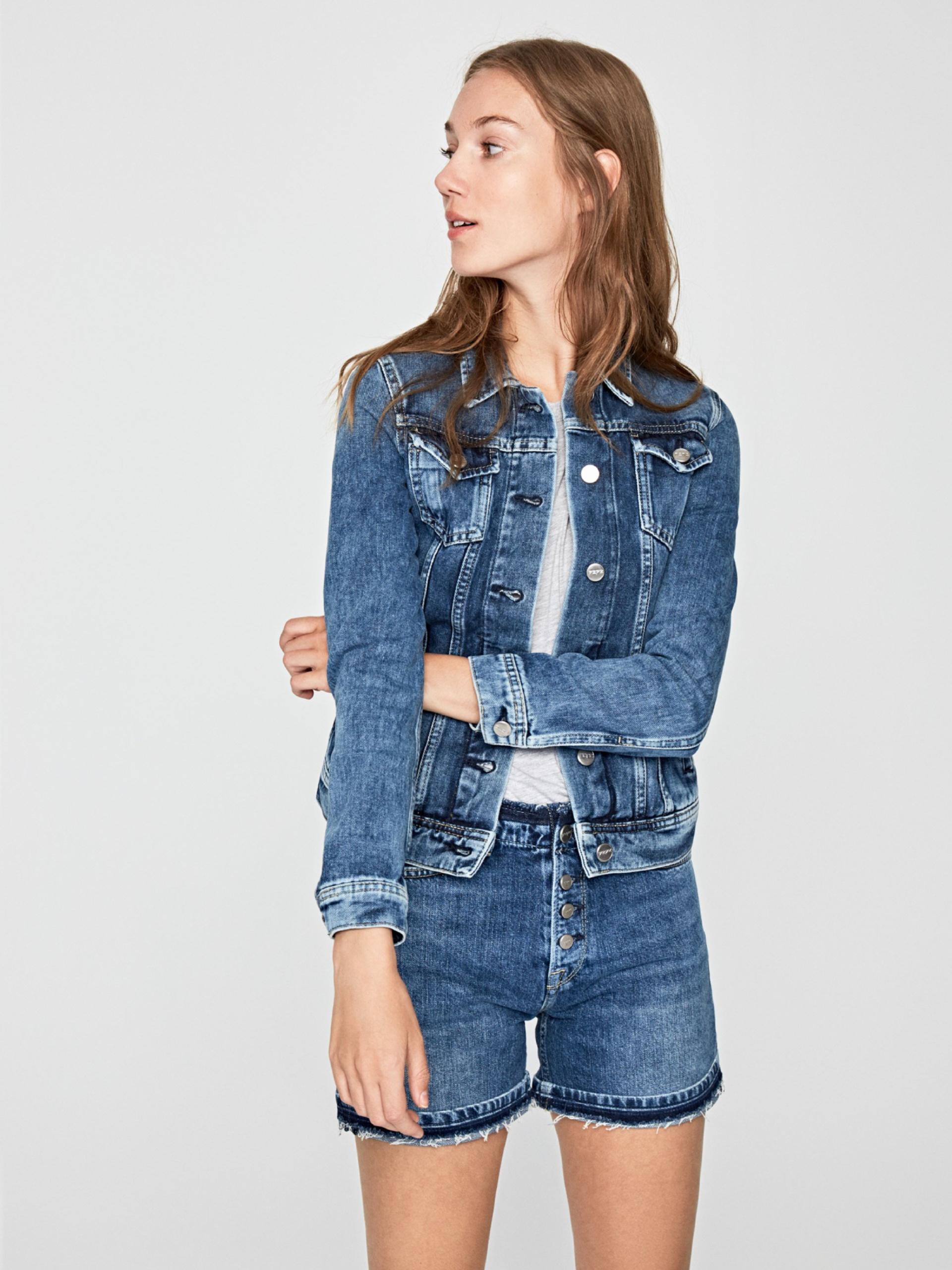 Pepe Jeans dámská džínová bunda Thrift - XS (000)