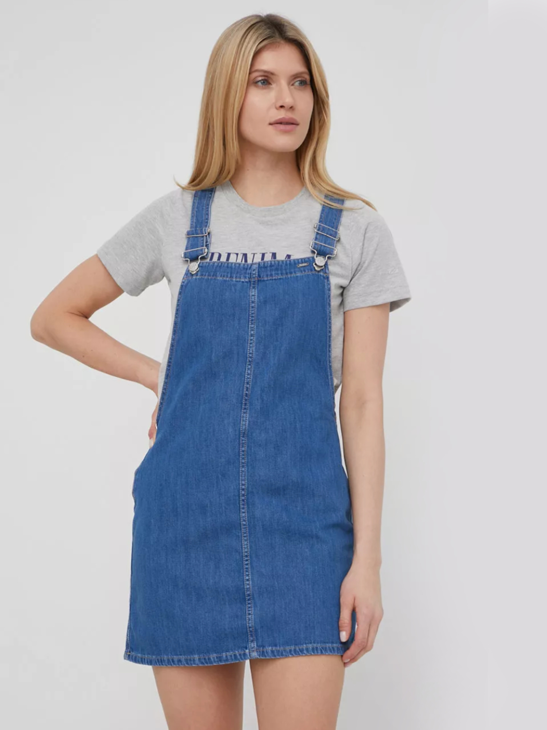 Pepe Jeans dámské modré džínové šaty - XS (0)