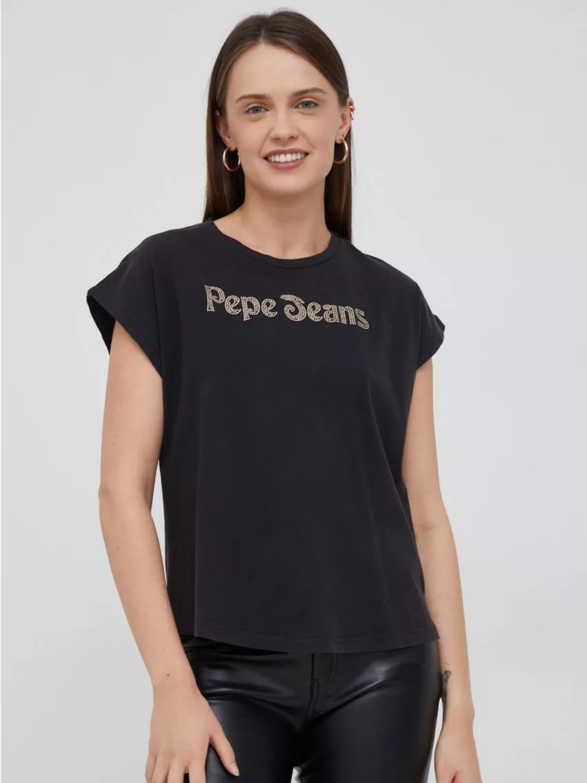 Pepe Jeans dámské černé tričko