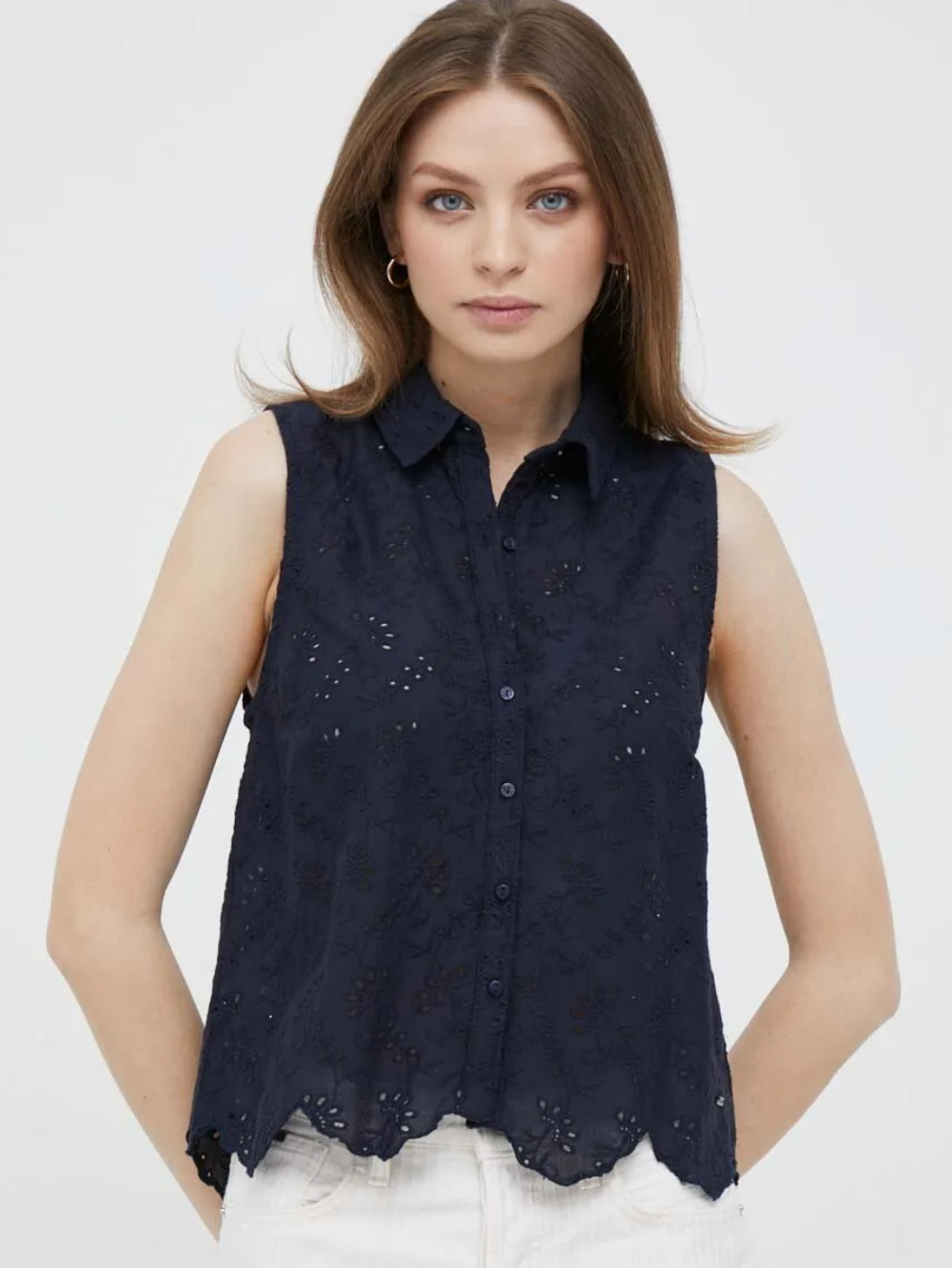 Pepe Jeans dámský tmavě modrý top - M (594)