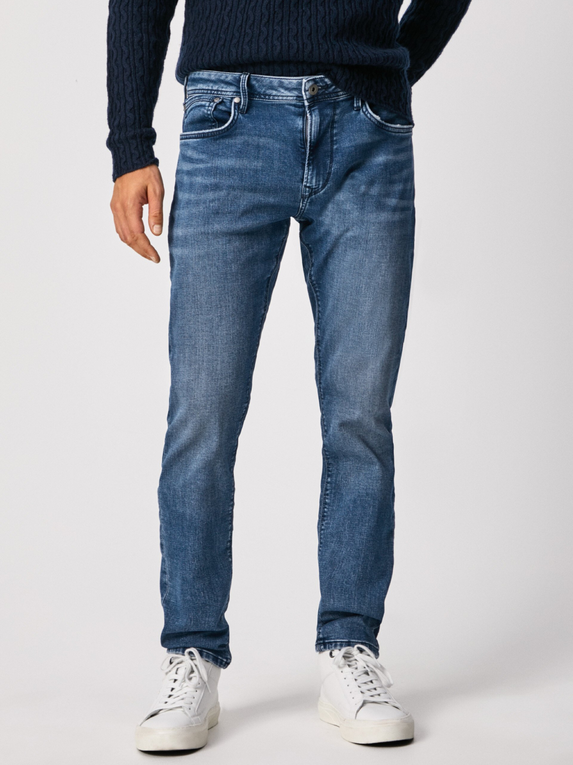 Pepe Jeans pánské modré džíny Stanley - 36/32 (000)