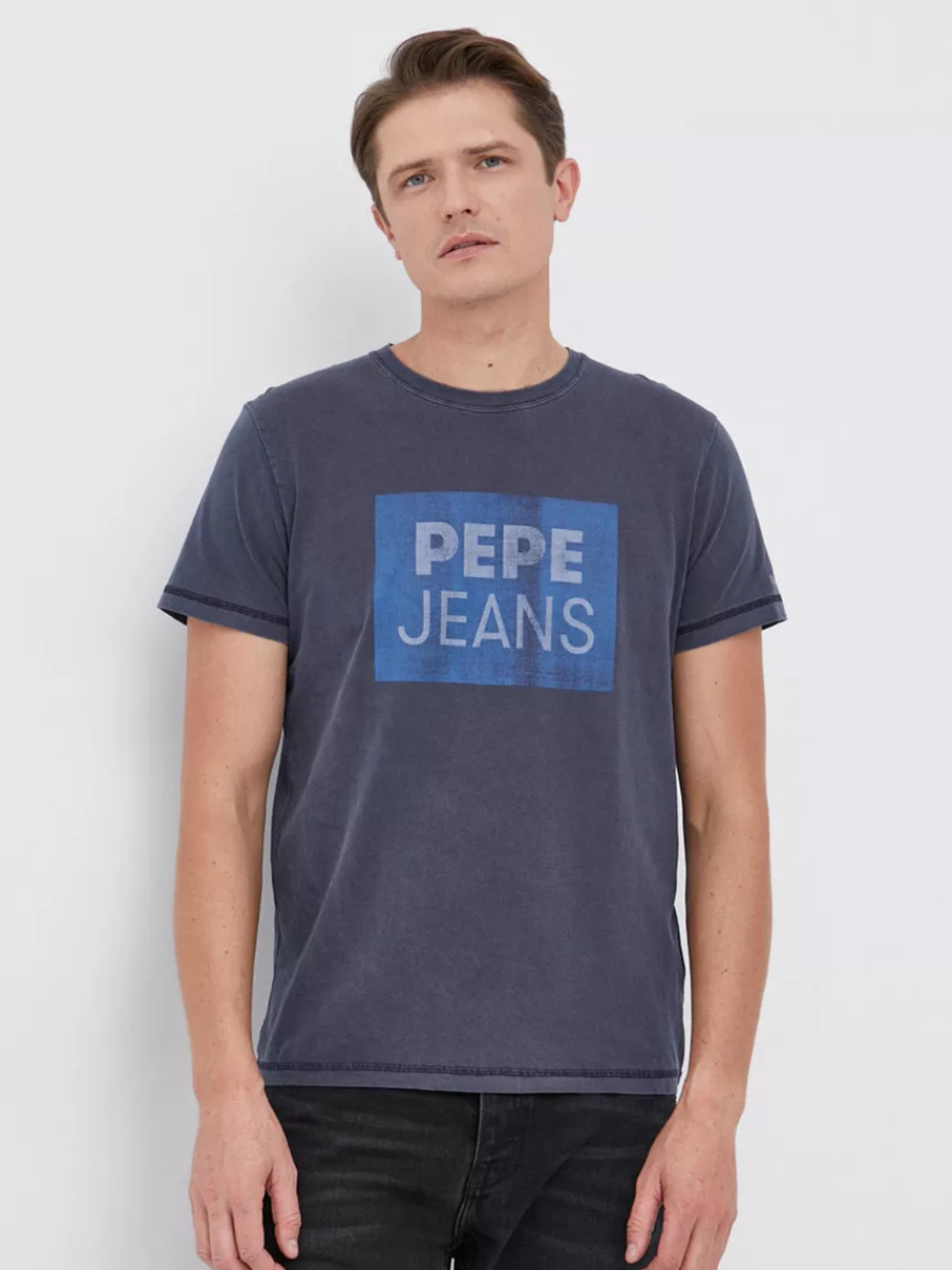 Pepe Jeans pánské modré tričko Rafer - M (594)
