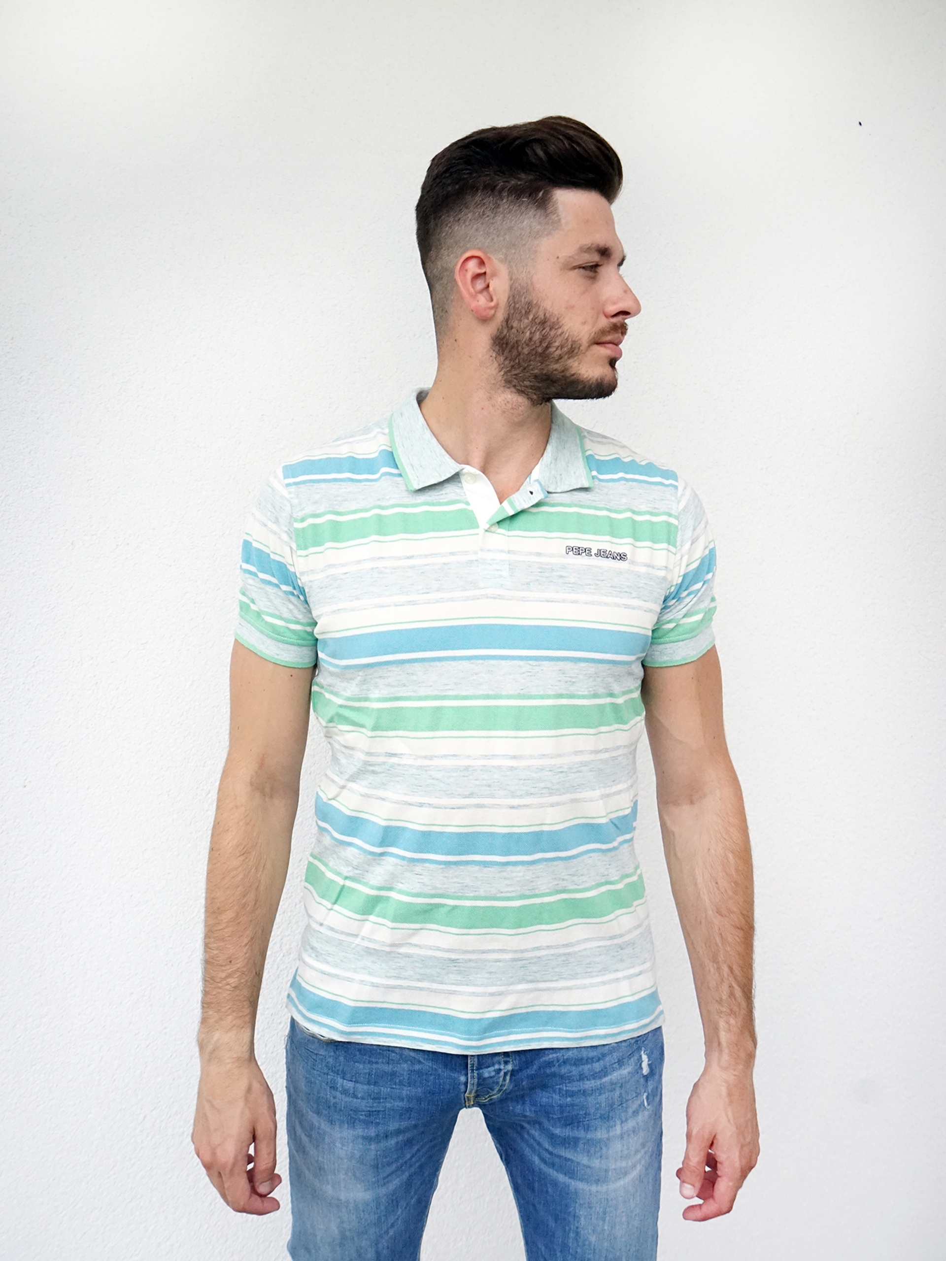 Pepe Jeans pánské pruhované polo tričko - XL (0AA)