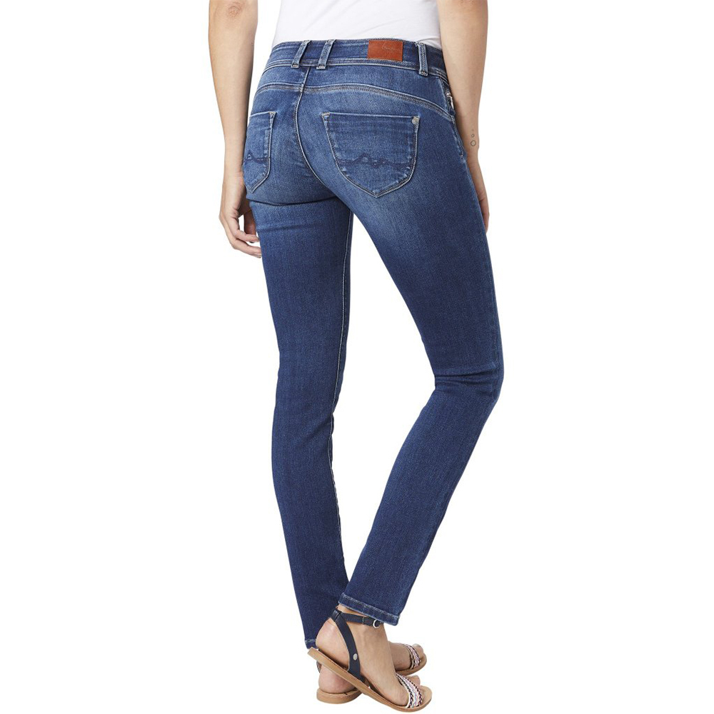 Pepe Jeans dámské modré džíny New Brooke    - 26/32 (000)