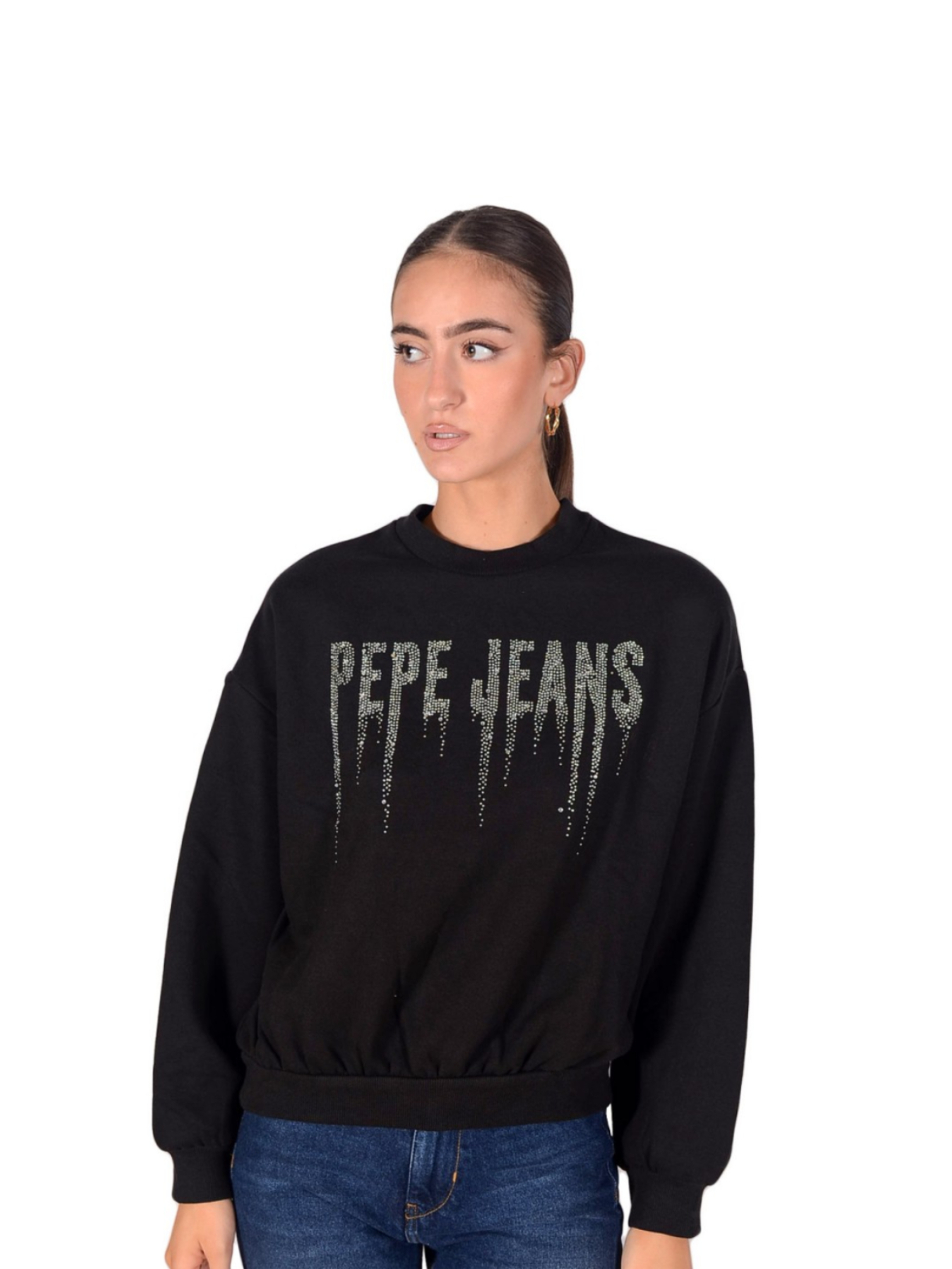 Levně Pepe Jeans dámská černá mikina Debbie