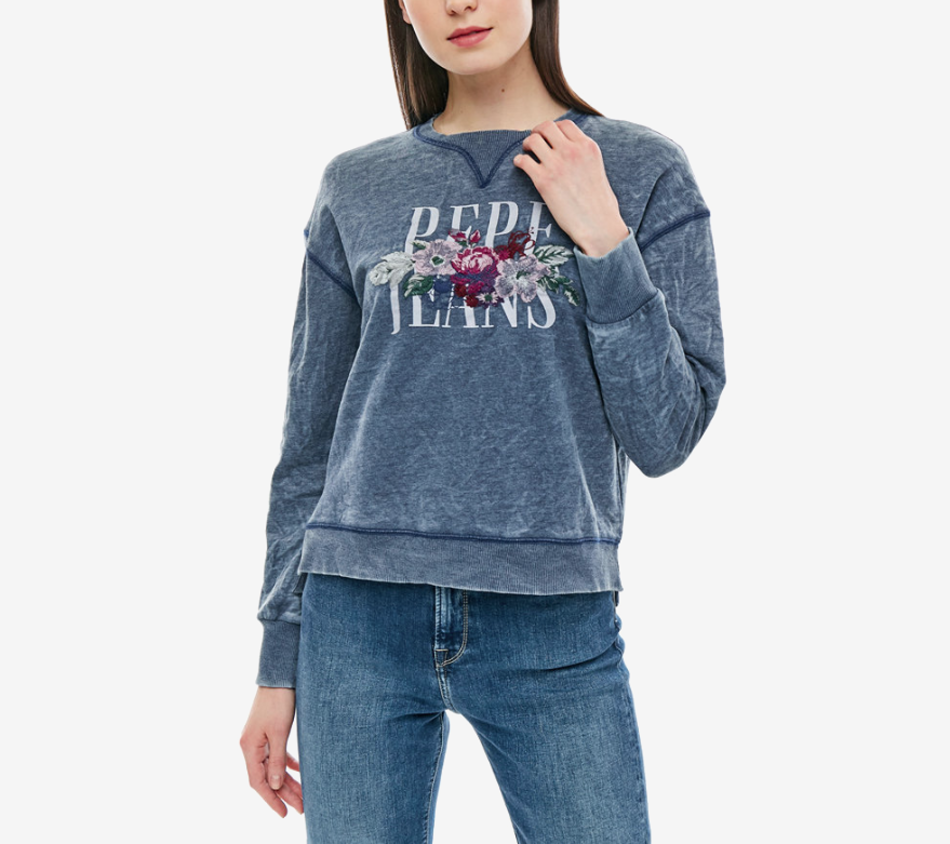 Pepe Jeans dámská modrá mikina Anas - XS (565)