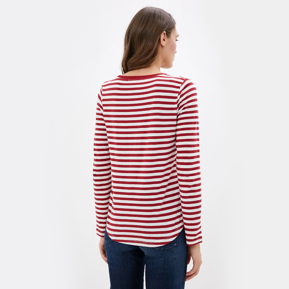 Pepe Jeans dámské červené pruhované tričko Merveille - S (284)