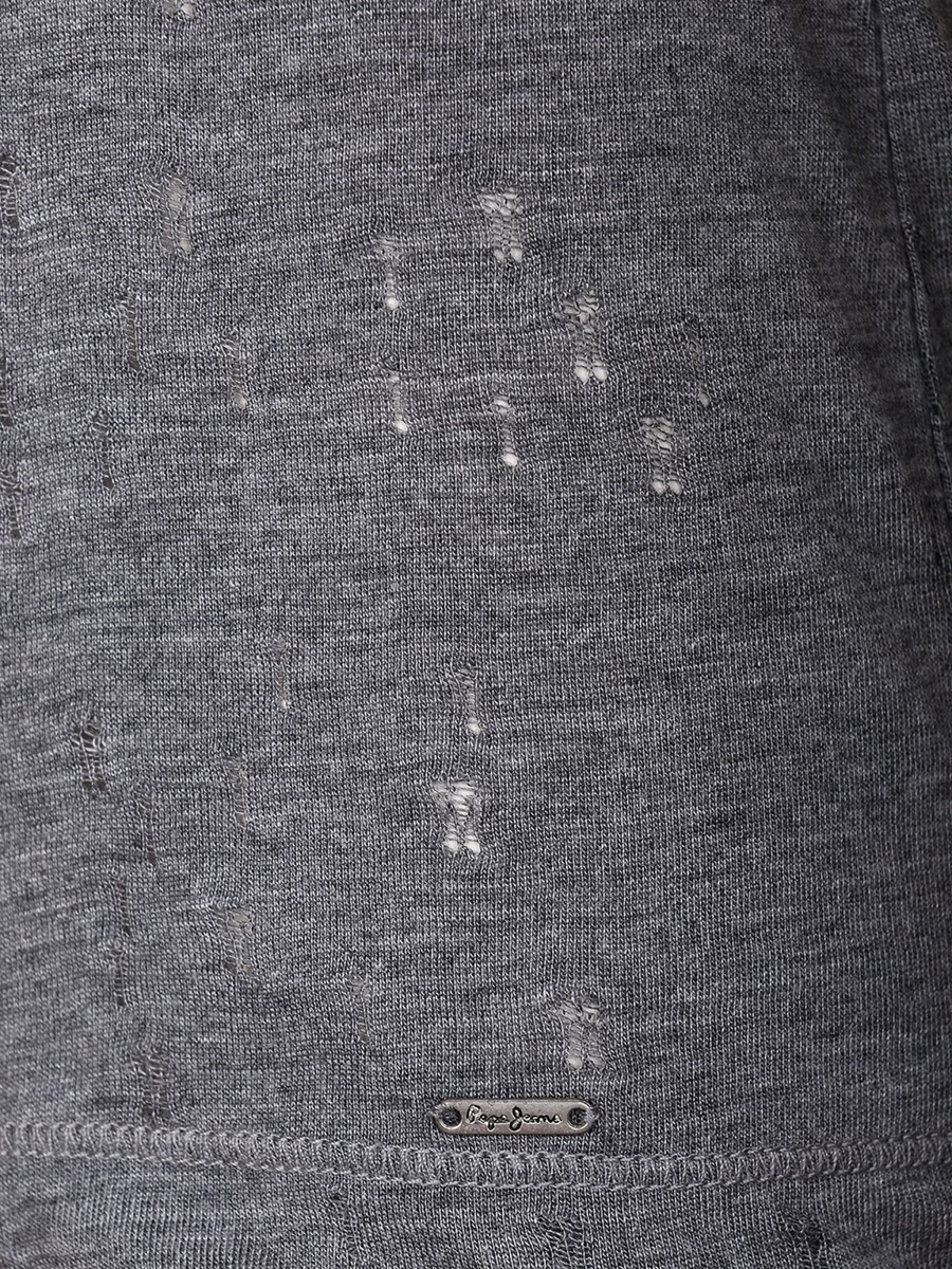 Pepe Jeans dámské šedé děrované tričko Selma - XS (988)