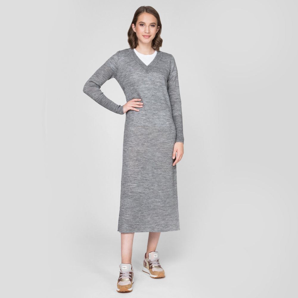 Pepe Jeans dámské šedé pletené šaty Marula - S (913)