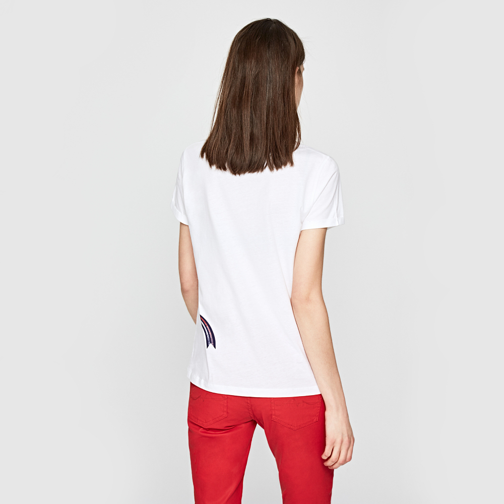 Pepe Jeans dámské bílé tričko Anouck - XS (802)