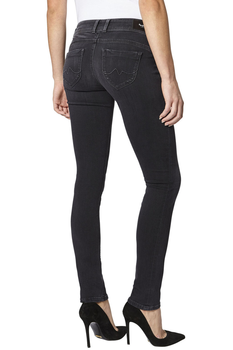 Pepe Jeans dámské džíny New Brook v barvě - sepraná černá - 25/32 (000)