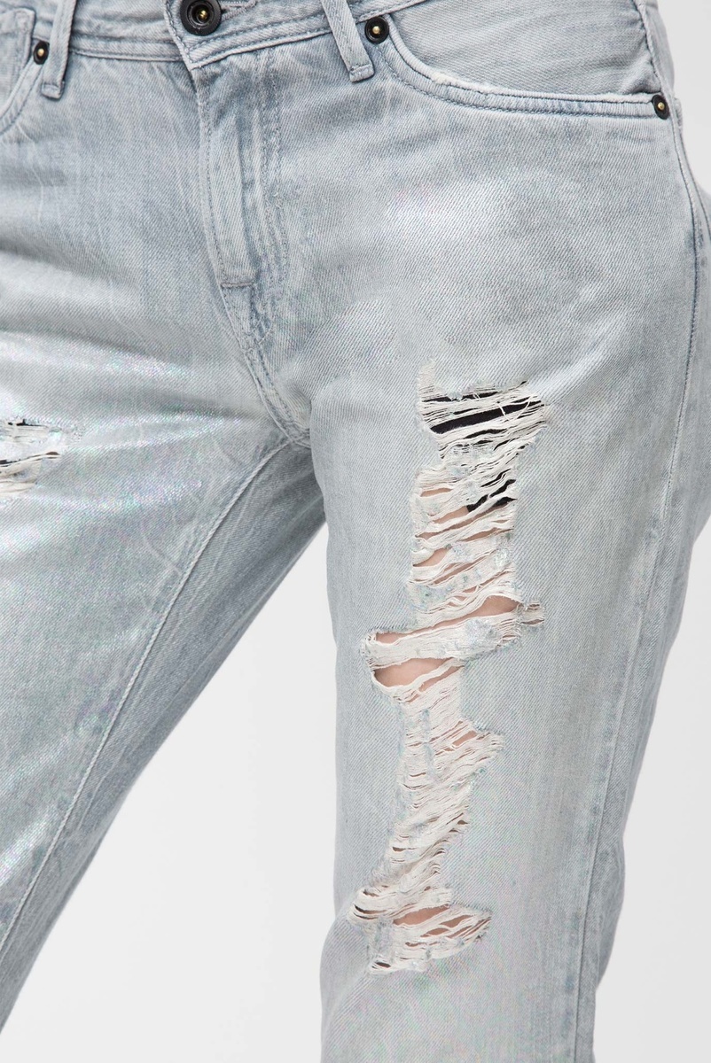 Pepe Jeans dámské holografické 7/8 džíny Joey - 29/28 (000)