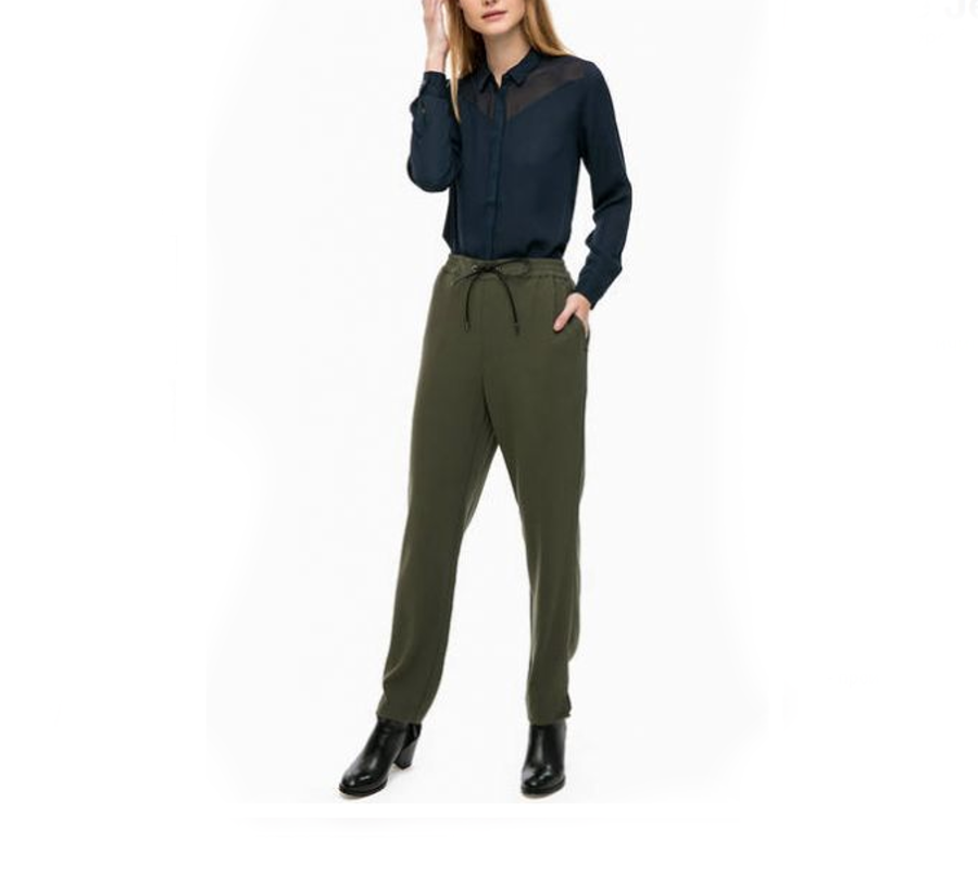 Levně Pepe Jeans dámské khaki kalhoty Bambina - S (891)