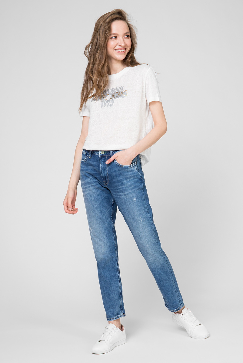 Pepe Jeans dámské krémové tričko Bonnie - XS (808)