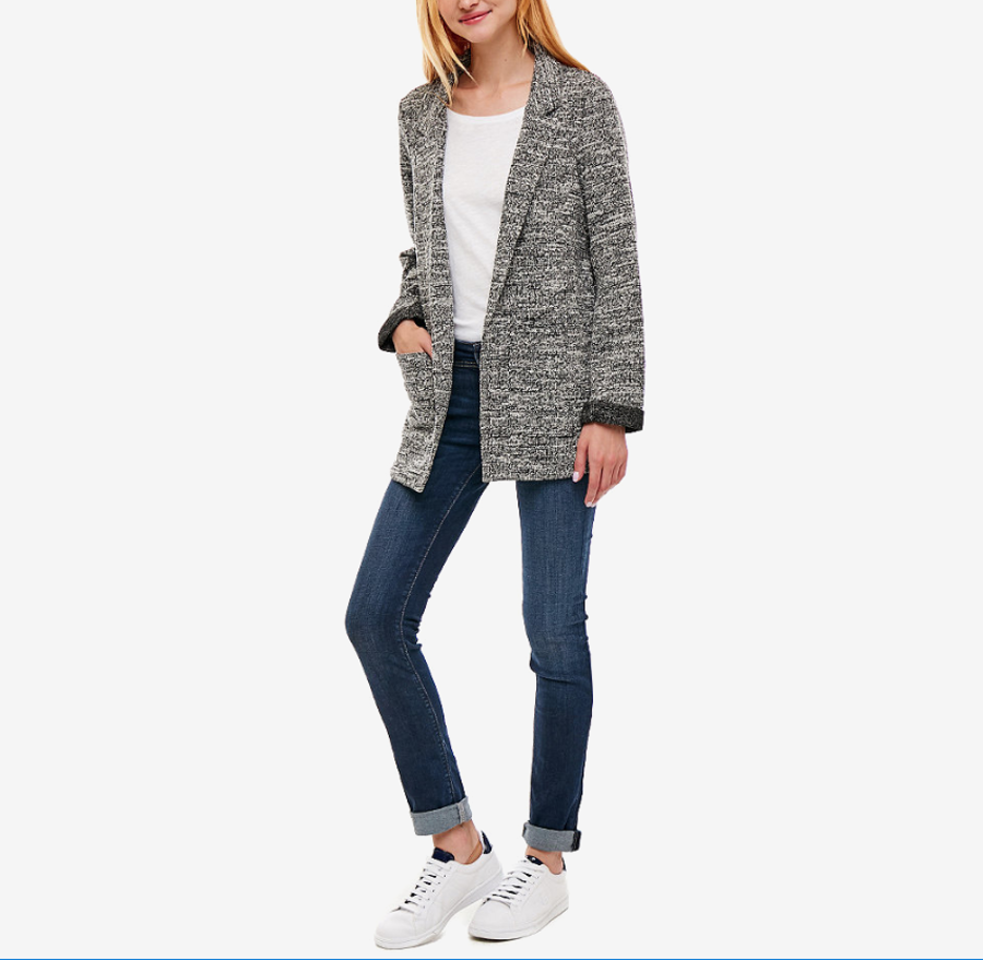 Levně Pepe Jeans dámský šedý žíhaný cardigan Lala