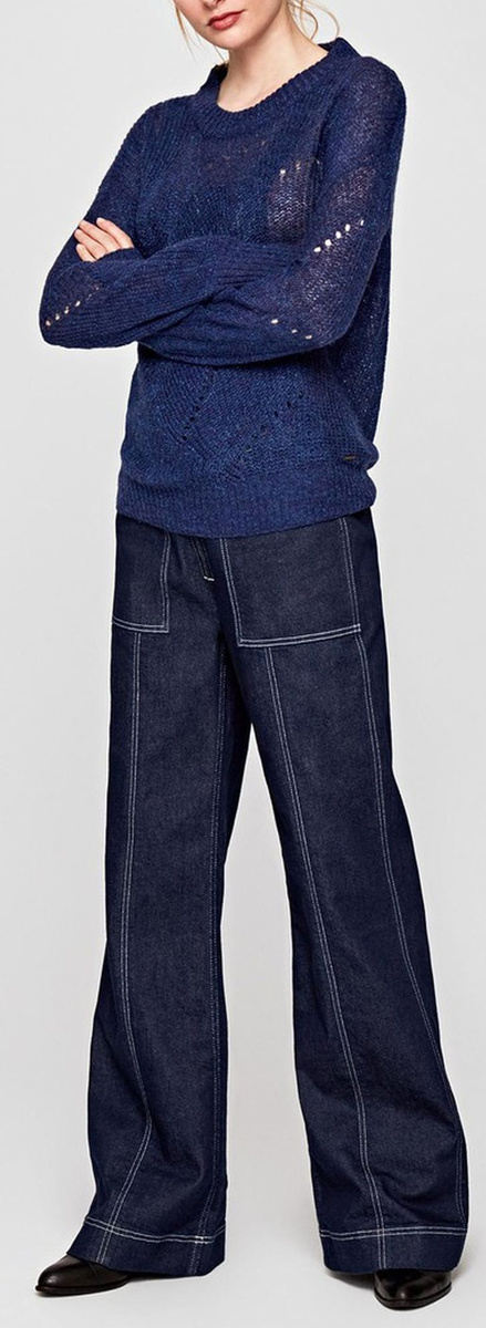 Pepe Jeans dámský tenký modrý svetřík Babi - XS (593)