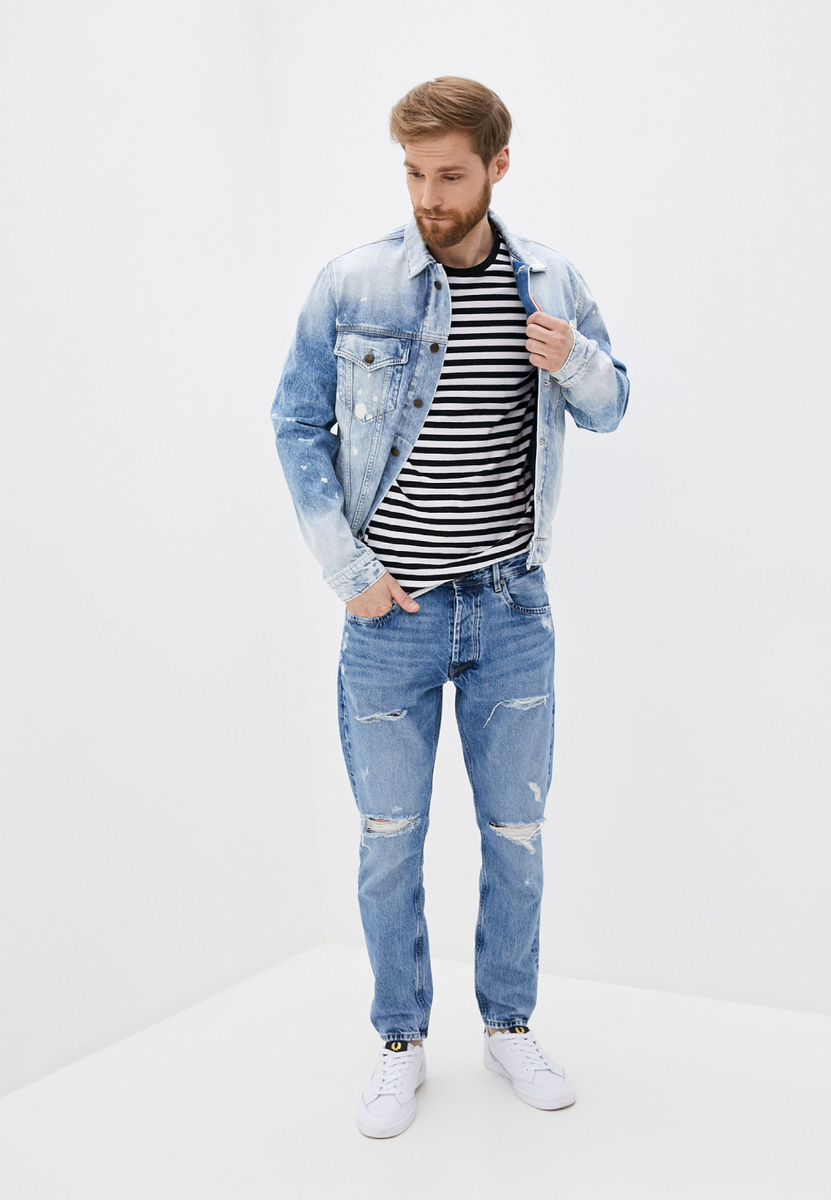 Pepe Jeans pánská džínová modrá bunda Pinner - S (0)