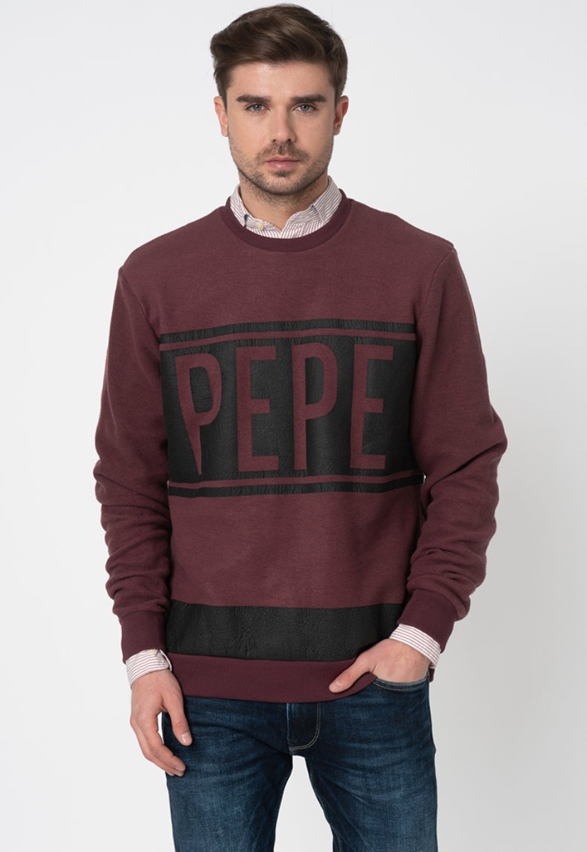 Pepe Jeans pánská vínová mikina Compton - M (490)