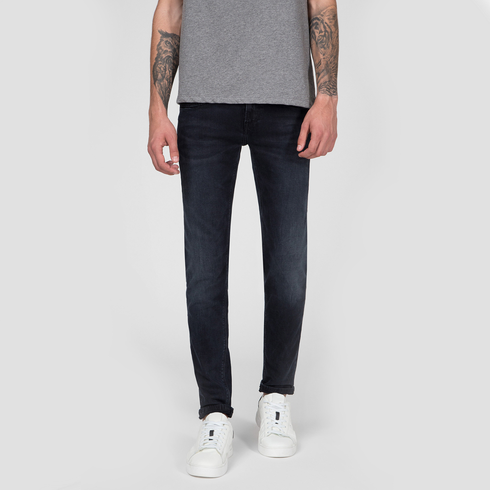 Levně Pepe Jeans pánské černé džíny Hatch - 33/34 (000)