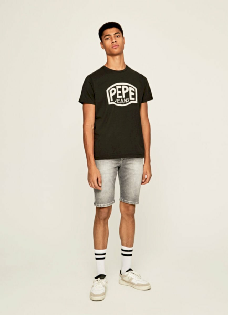 Pepe Jeans pánské černé tričko Earnest - XL (999)