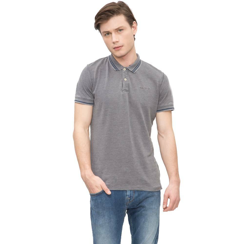 Levně Pepe Jeans pánské šedé polo Acar - L (971)